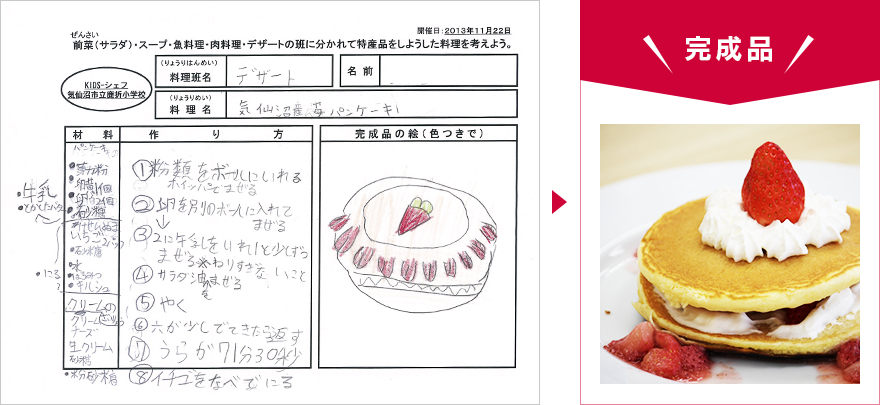 KIDS-シェフレポート 今回調理したメニュー05